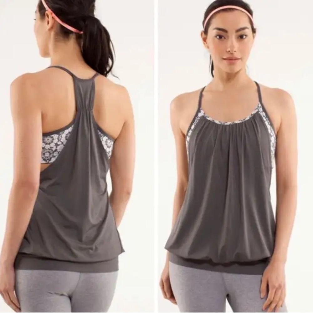 lululemon athletica Gray Tank Top